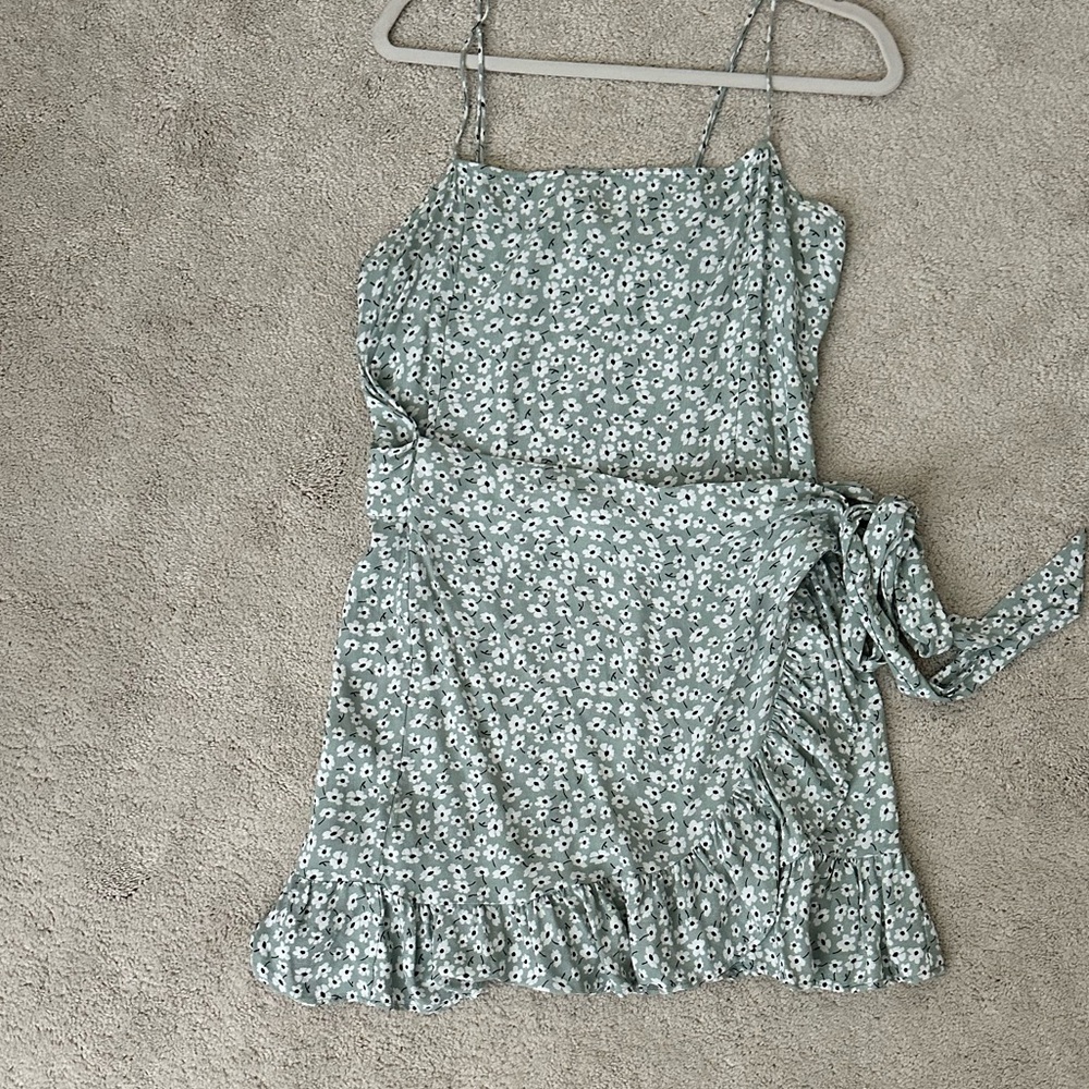 Free People Mint Floral Dress